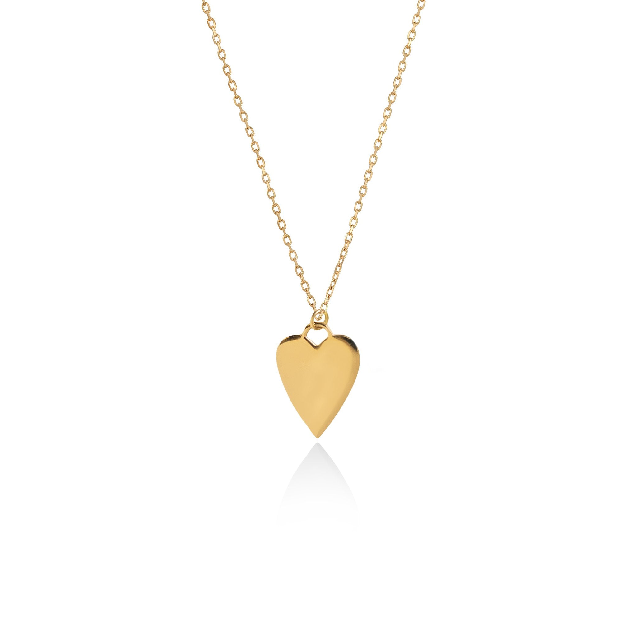 Kimberly Heart Necklace // 10kt Solid Gold