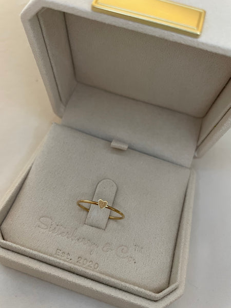 Amerie Heart Ring // 14kt Solid Gold