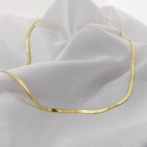Wendy Herringbone Necklace // 14K Italian Gold Vermeil