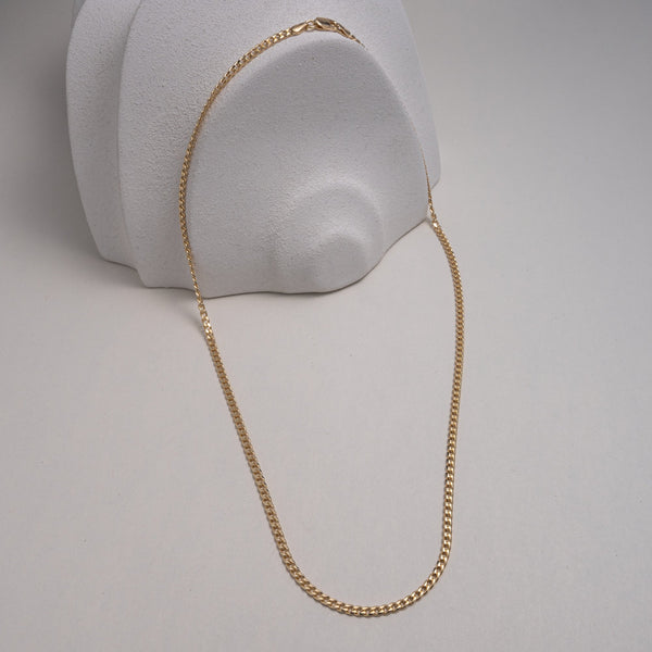 Adelaide Curb Chain (2.8mm) // 14kt Italian Gold Vermeil