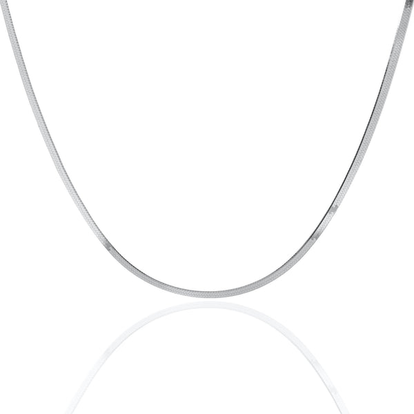Wendy Herringbone Necklace 1.87mm // Italian Sterling Silver