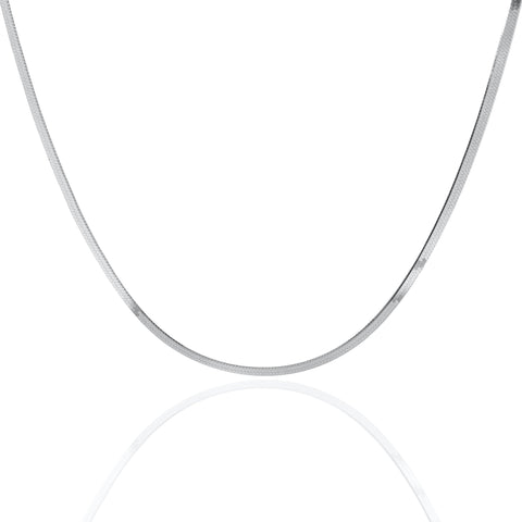 Wendy Herringbone Necklace 1.87mm // Italian Sterling Silver