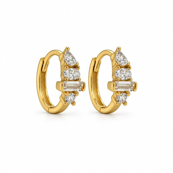 Cece Huggies // 14k Gold Vermeil + CZ