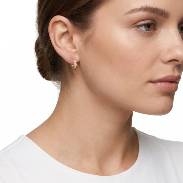 Cece Huggies // 14k Gold Vermeil + CZ
