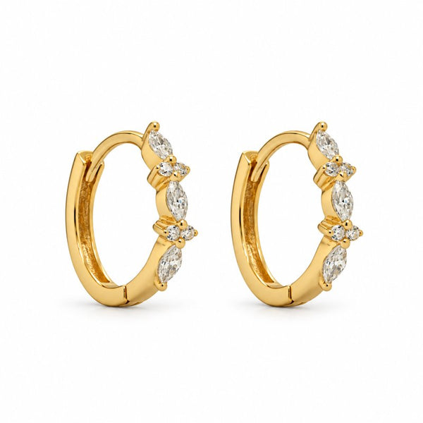 Amy Huggies // 14k Gold Vermeil + CZ