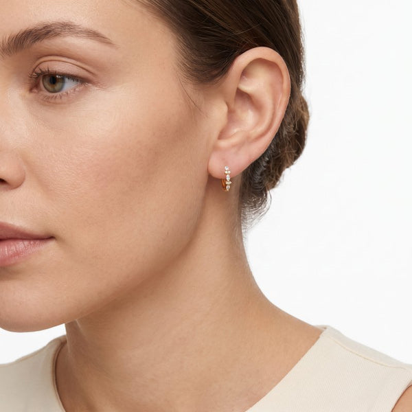 Amy Huggies // 14k Gold Vermeil + CZ
