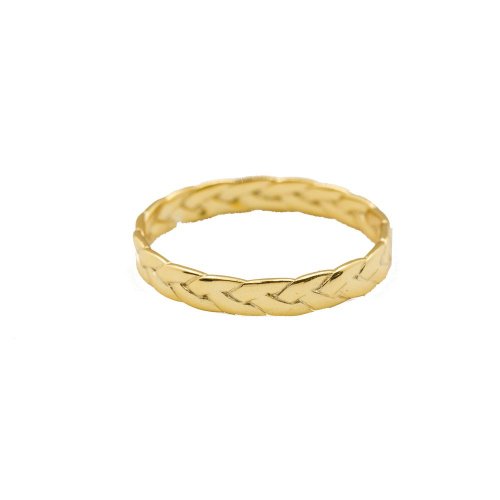 Aubrey Braided Ring // 14k Gold Vermeil