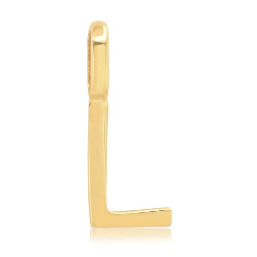 Alphabet Letter Pendant // 10K Solid Gold (11% OFF)