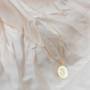 Kiera Rose Necklace - 10K Italian Gold - Sisterberry & Co.