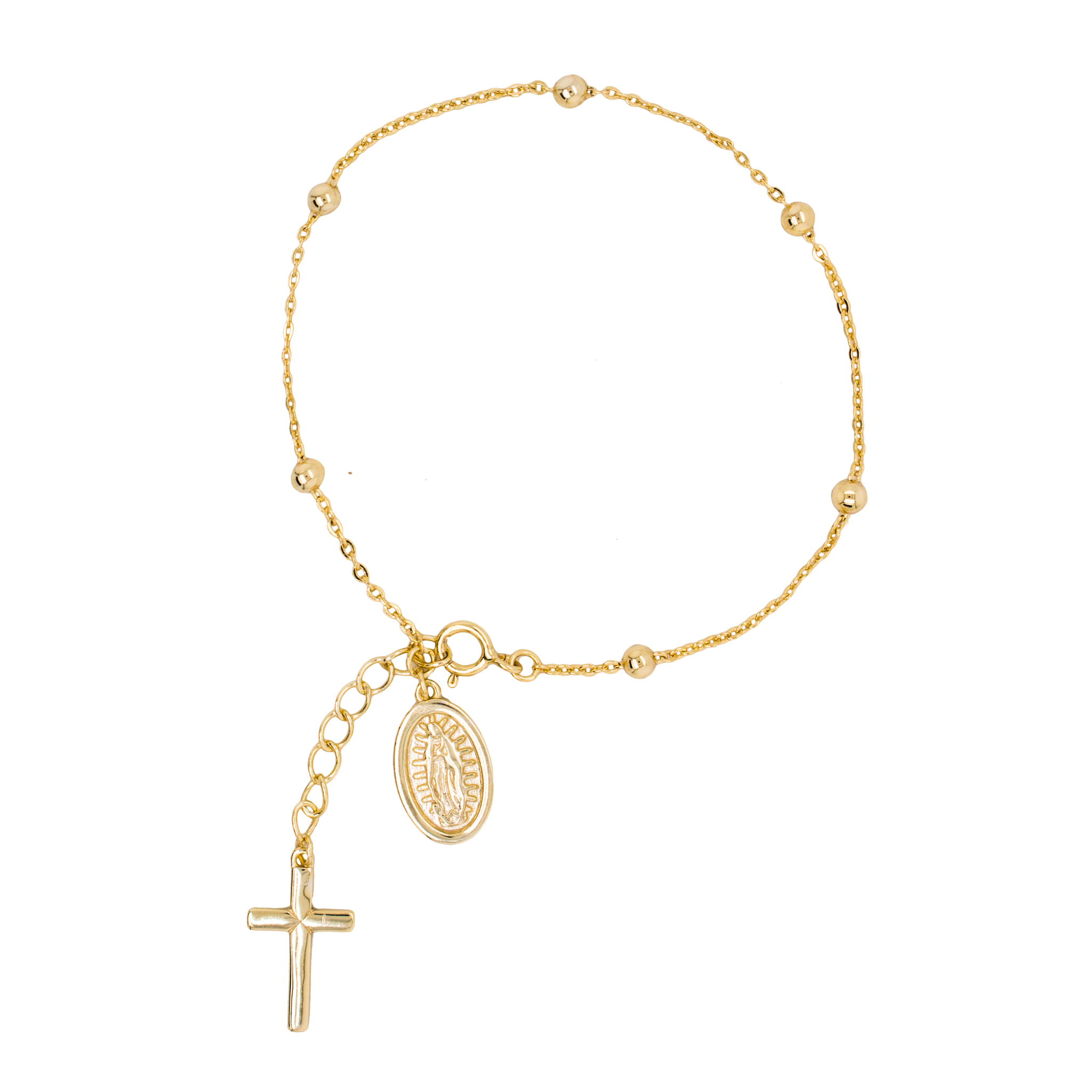 Rosary bracelet in 18 kt rose gold | Made in Italy