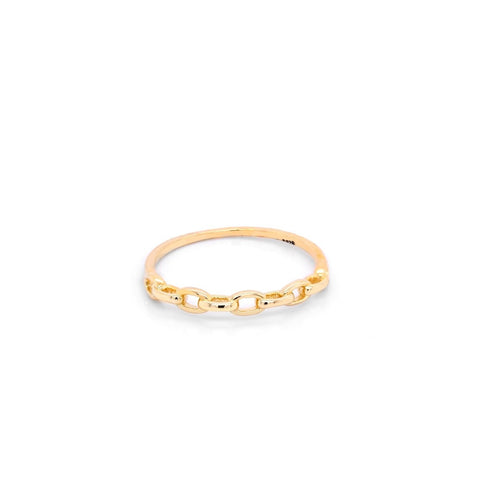 Caitlyn Link Ring - 14K Gold Vermeil - Sisterberry & Co.