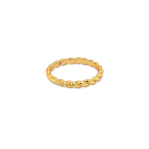 Hailey Rope Ring // 14k Gold Vermeil